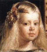 Diego Velazquez Las Meninas.Ausschnitt:Kopf der Infantin Sweden oil painting artist